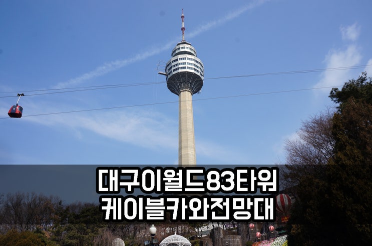  대구 이월드 83타워 케이블카와 전망대 및 스카이점프
