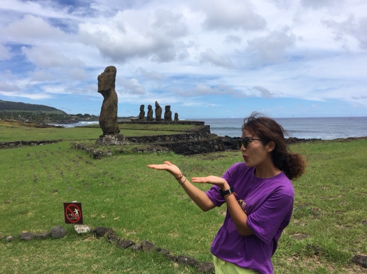  [칠레여행] 산티아고 공항노숙 후, 신비의 섬 이스터섬으로(Easter island)입도!! 모아이와 만남