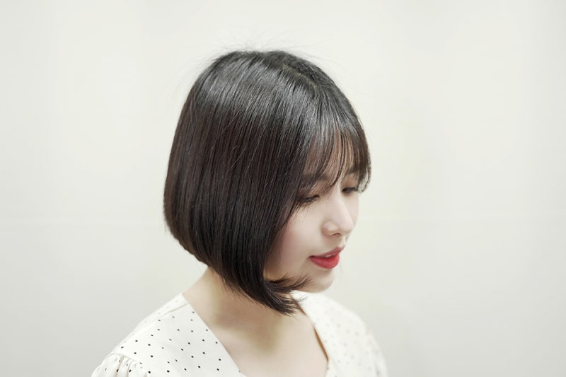 정자동 미용실 숏단발 볼륨매직C컬펌은 이쪽에서