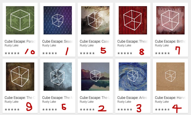 큐브 이스케이프(cube escape) 시리즈 순서 : 네이버 블로그 큐브 이스케이프(Cube Escape) 시리즈 순서 : 네이버 블로그