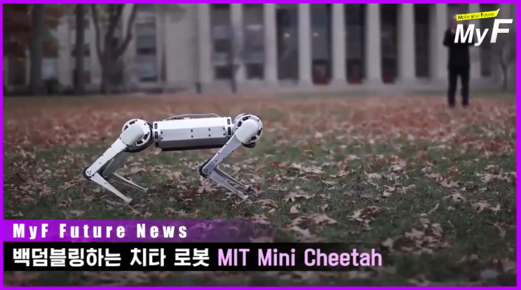 백덤블링하는 치타 로봇 MIT 미니MIni 치타Cheetah/치타로봇 개발 MIT 김상배교수님 참여/치타로봇 스폰서 네이버