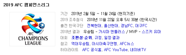 2019.03.05 ACL(AFC 아시아 챔피언스리그) (페르세폴 파크타코 | 알두하일 에스테헤 | 알아인 알힐랄 | S알아흘[알아흘리] 알사드)