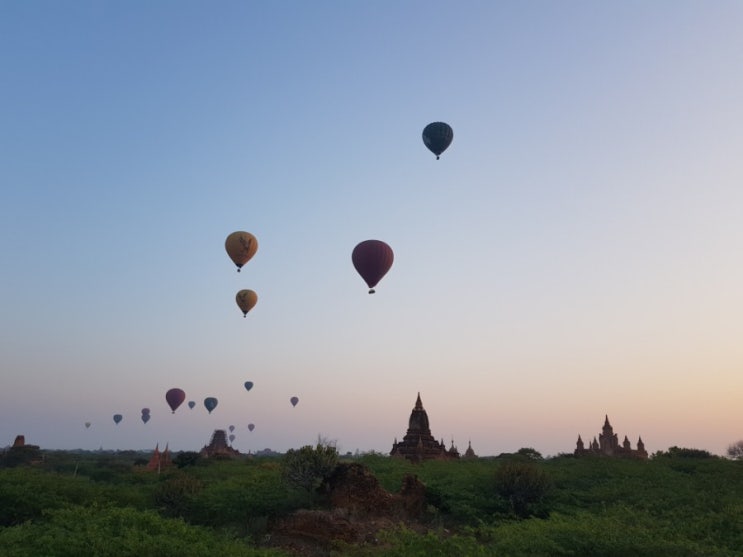 미얀마 혼자 여행(2019.1.25~2.2) 일출과 일몰이 끝내줬던 바간 1박 2일