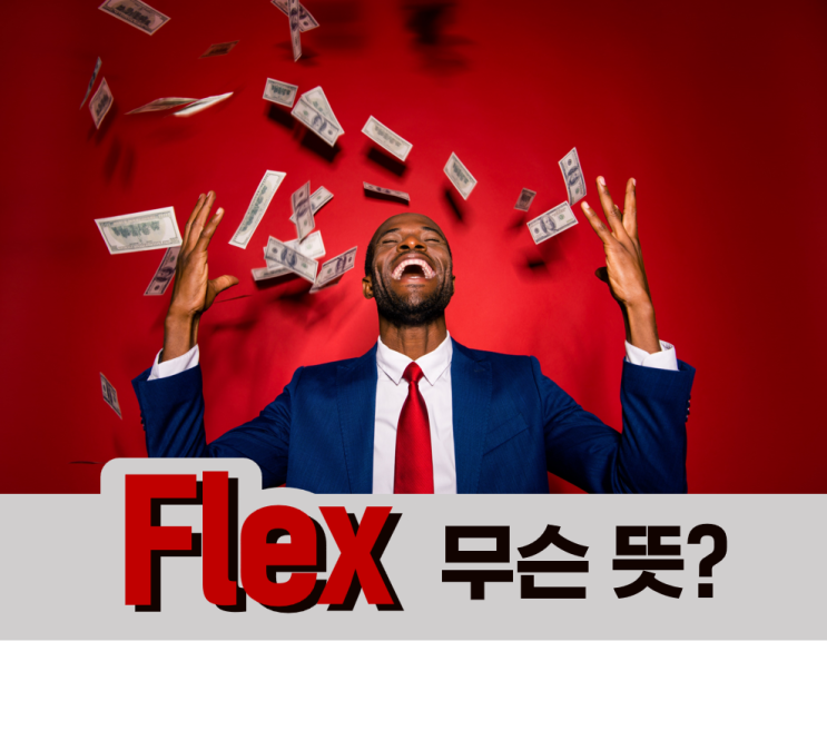  화제의 영단어! 플렉스(flex) 뜻은?