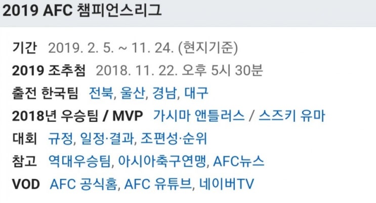 2019.03.04 ACL(AFC 아시아 챔피언스리그) (알와슬 S알나스[알나스르] | 조브아한 알자우라 | S알이티[알이티하드] 알라이안)