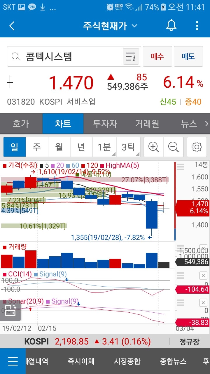 콤텍시스템(031820)주가 : 네이버 블로그