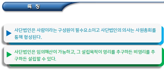 비영리사단법인과 재단법인의 구분 비영리사단법인과 재단법인의 구분