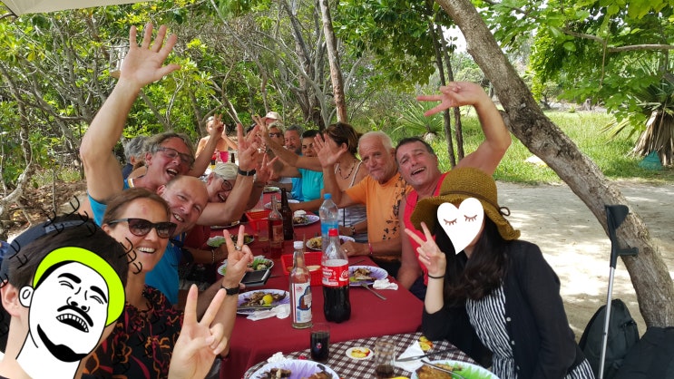 [모리셔스] 신혼여행 셋째날, 유러피안 여행객과 와인으로 파도타기한 일로셰프섬 투어!