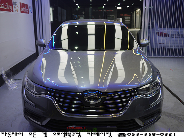  대구레이노썬팅 오토앤북구점 카메이징 삼성자동차 SM6 레이노S7-35% 썬팅 시인성최고 열차단썬팅 썬팅전문점