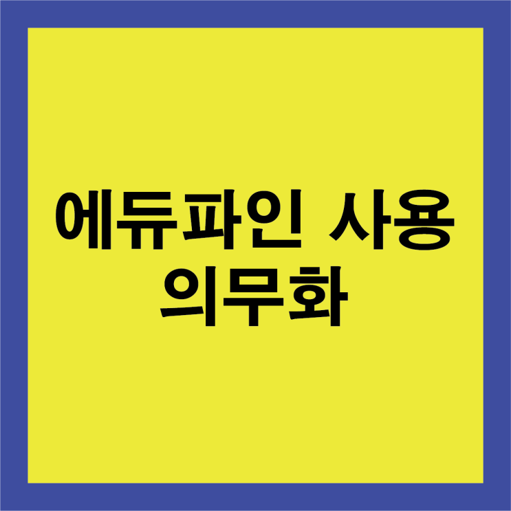  에듀파인 사용 의무화? 국가관리회계프로그램