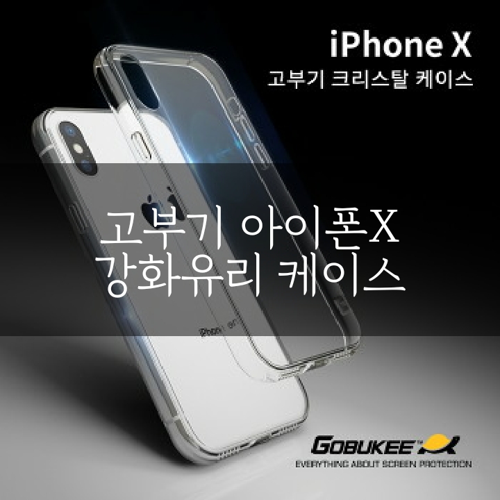 아이폰 투명하드 케이스 : 아이폰X 고부기 아이폰 강화유리케이스