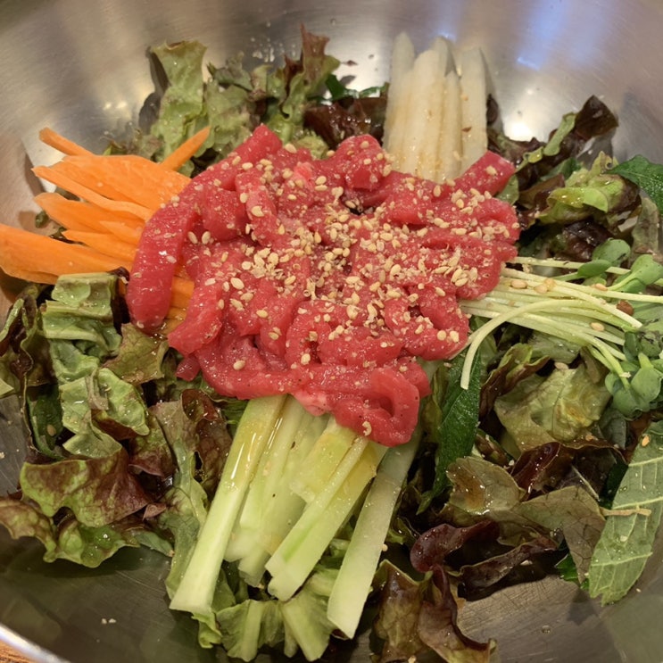  의정부 청년고깃간 점심특선 후기! 한우육회비빔밥 6천원!! 차돌된장찌개는 5천원!!!
