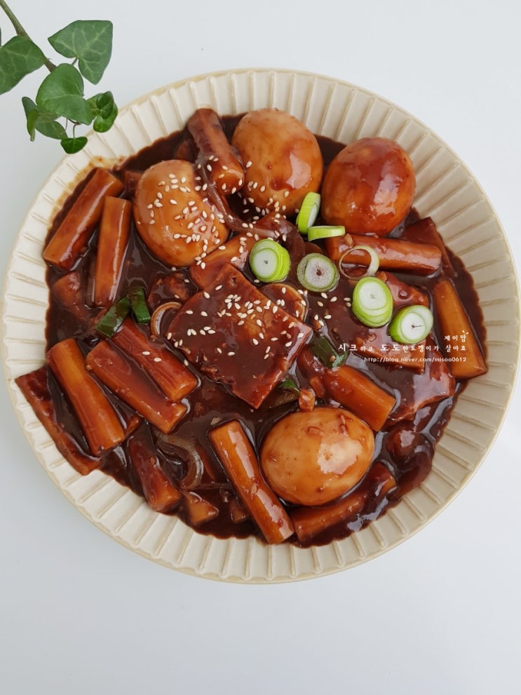 느끼하지 않고 맛있는 짜장떡볶이 황금레시피 데비마이어 그린백 그린박스 굿뜨!