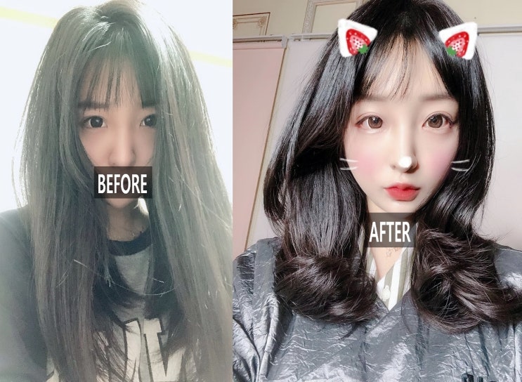  일산미용실에서  매직셋팅펌 머리만말려도 드라이받은듯 긴머리펌 아이디헤어원마운트점 (정석샘)