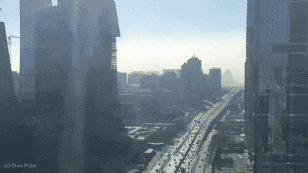  미세먼지 몰려드는모습