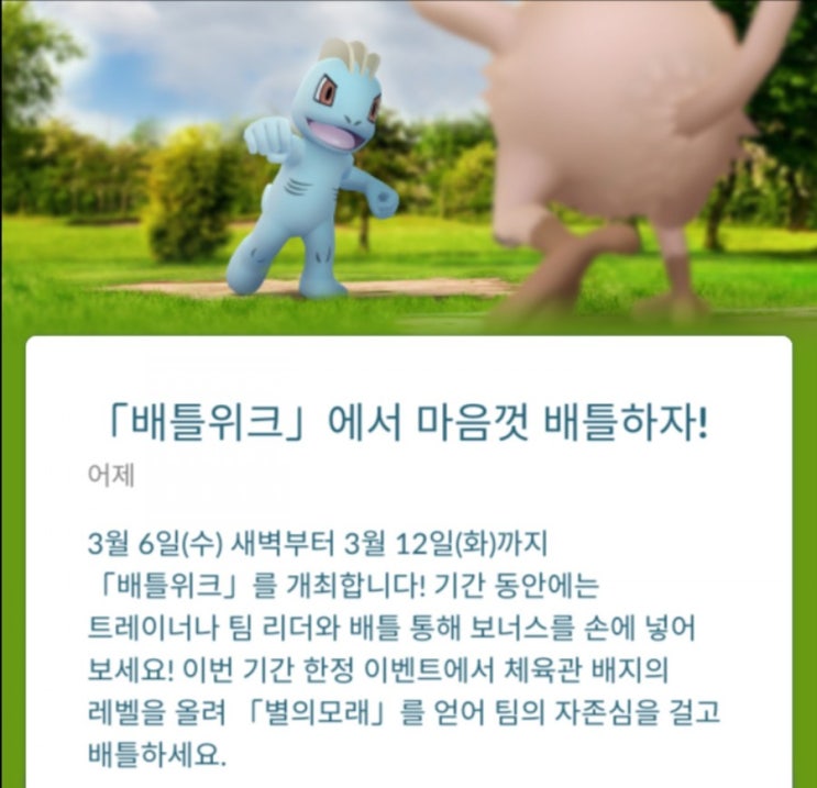 포켓몬고 배틀위트 개최