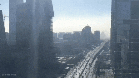 중국에서 미세먼지 날아오는 영상 ㅠㅠ