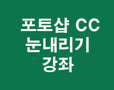 포토샵cc 눈내리는장면 포토샵cc 눈내리는장면
