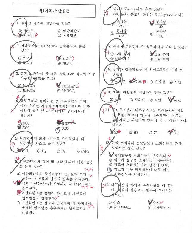  소방설비기사(전기분야) 2019.03.03 1회차 가답안-A형