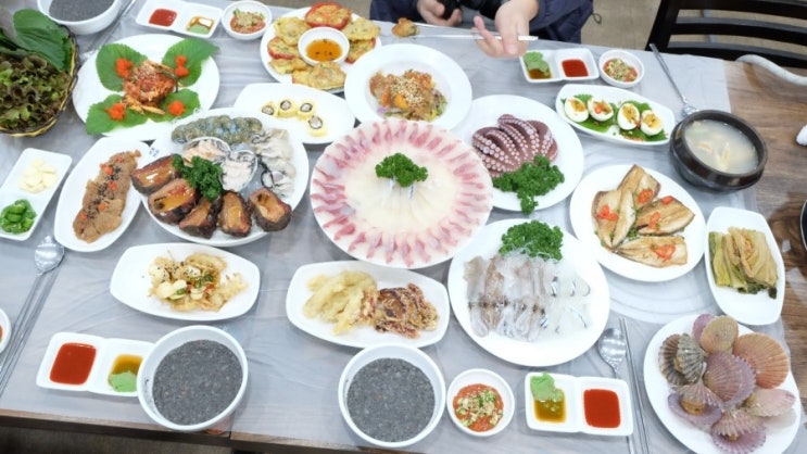  거제 지심도 맛집 횟집으로 유명해