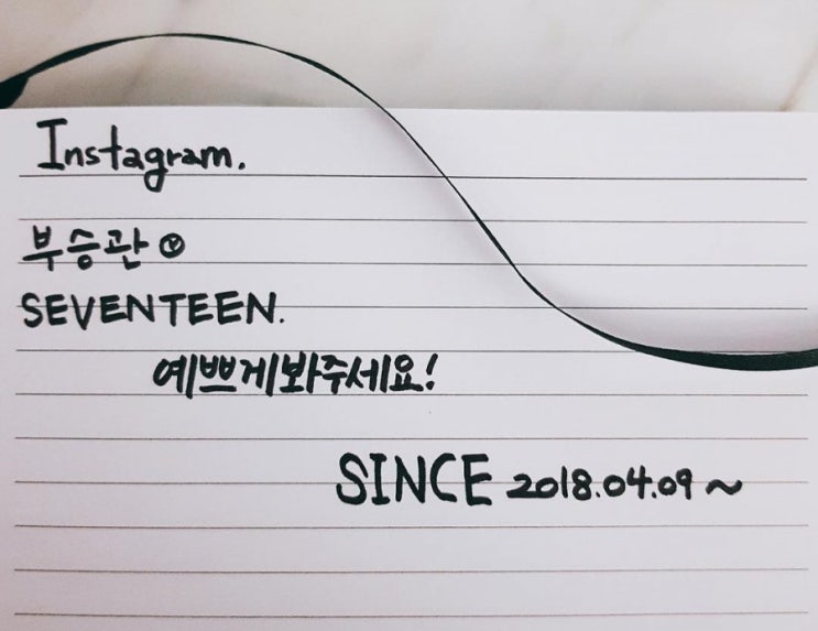  세븐틴 승관 2018년 4월 스케줄 모음
