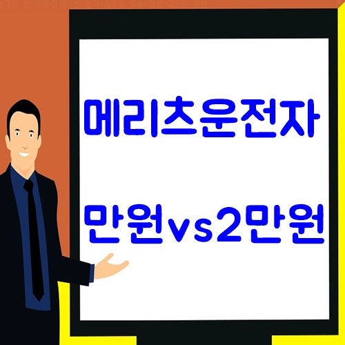  메리츠화재운전자보험 만원 vs 2만원 비교분석