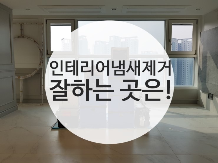  인테리어냄새제거 잘하는곳은!