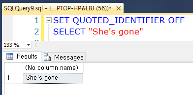 [SQL] QUOTED IDENTIFIER 이란? : 네이버 블로그