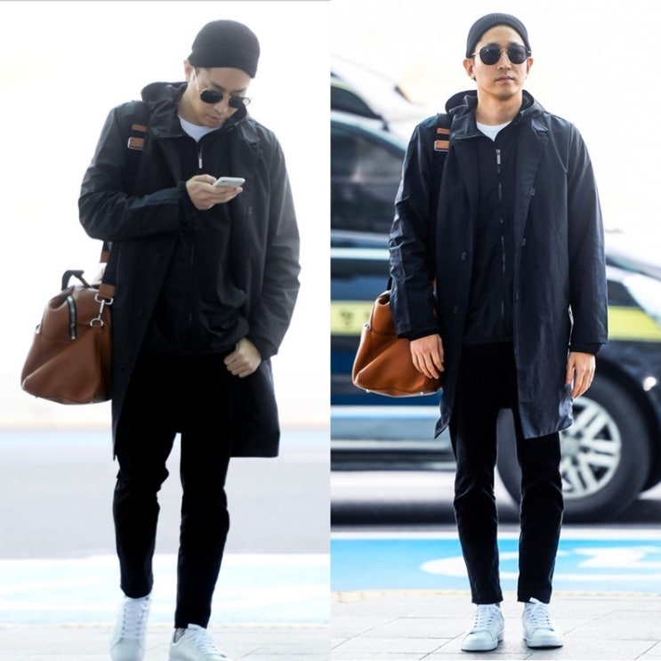  에릭 현지에서 먹힐까 미국편 출국길 공항패션 빛낸 만다리나덕 자켓
