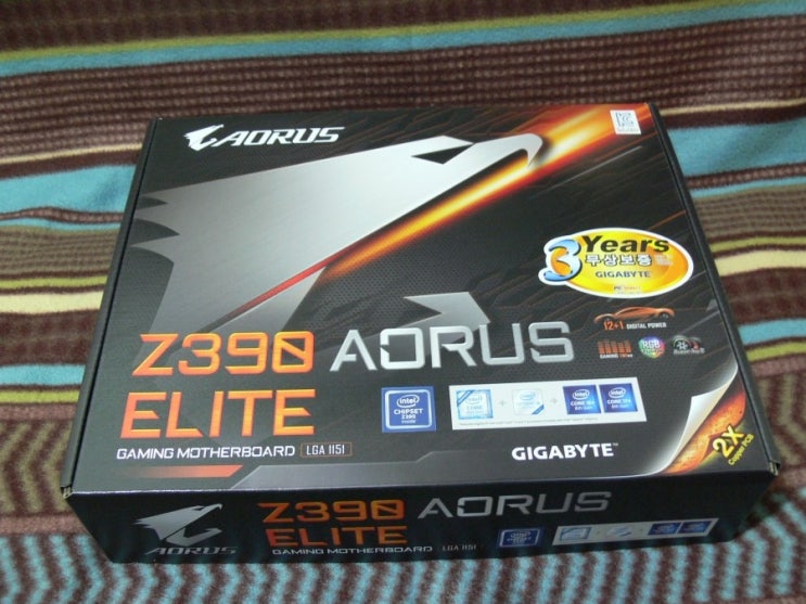  GIGABYTE Z390 AORUS ELITE 피씨디렉트 간단 사용기