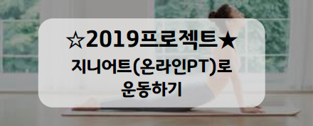  [2019프로젝트#1.운동하기] 지니어트 / 홈트레이닝 / 박현경코치님 / 31기 / 후기