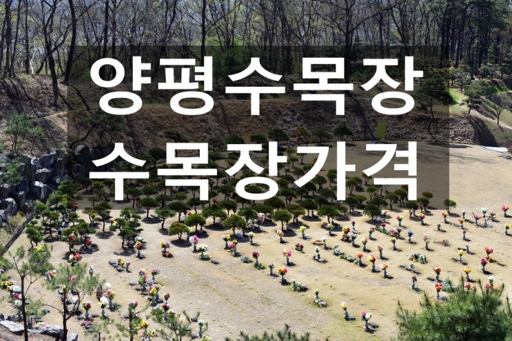  양평수목장 가격 저렴하게 모실수있나요?