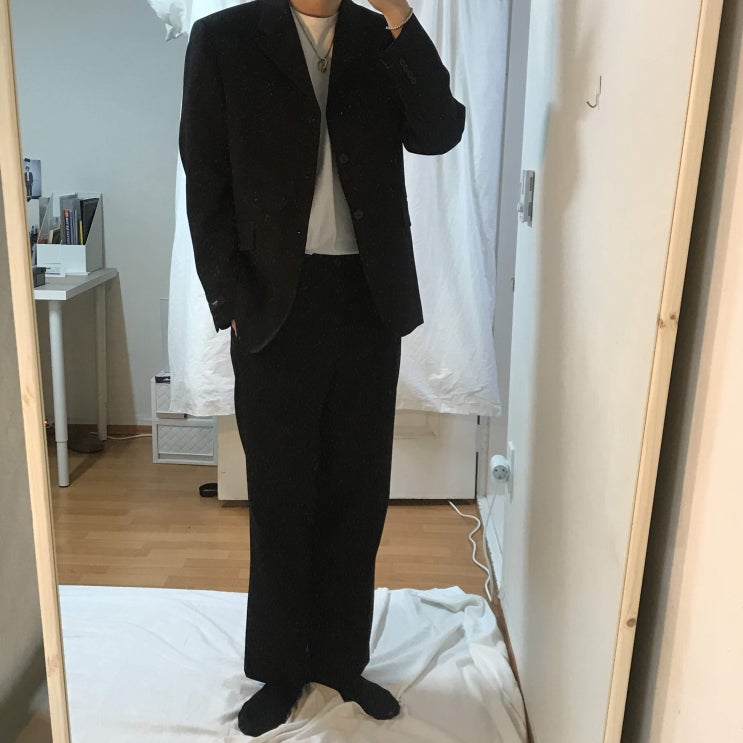  MNGU 19ss 오버핏 셋업 착샷 후기