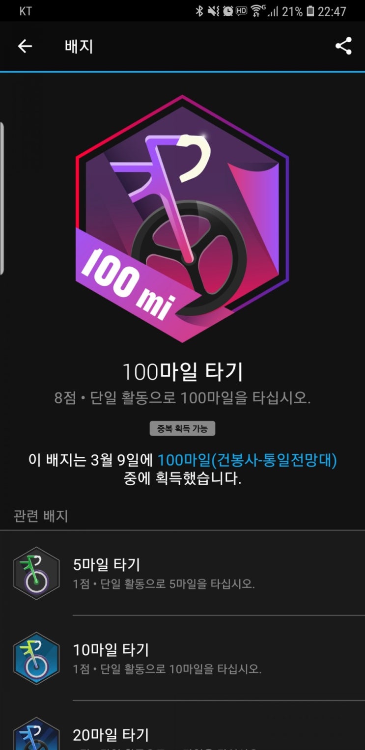  100마일 타기(건봉사-통일전망대)