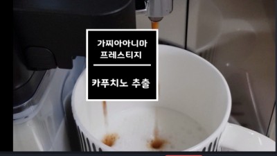 가찌아 아니마 커피머신 사용법3편 (가찌아아니마프레스티지~    카푸치노,우유스티밍)