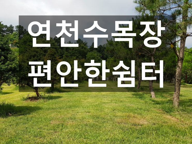  연천수목장 깨끗하고 조용한 쉼터