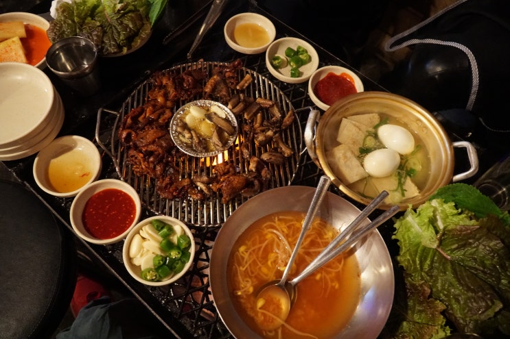  대전 꼼장어 맛집 (숯불구이) 파란간판 원조황소집