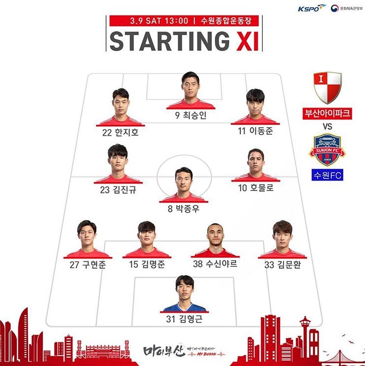  (K리그2) 부산 아이파크 2R (vs 수원 FC 원정) #이동준