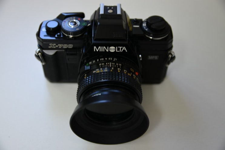 [필름카메라] 미놀타 X-700 필름넣는 방법