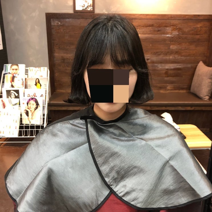  천안 신부동 미용실 더 본 헤어 매직셋팅 C컬