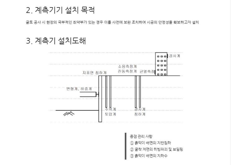 토공사 계측관리