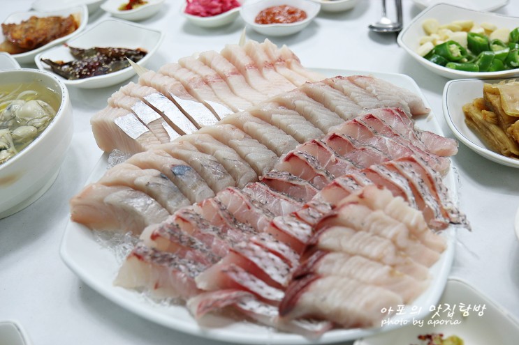 여수 선어전문 조일식당 삼치회+보리멸튀김