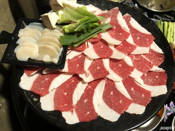  부산 시청 맛집, 대도회관 뭉티기, 차돌삼합 존맛탱