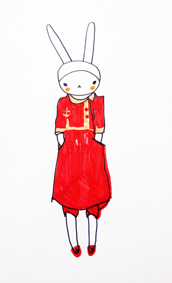  귀여운 패션래빗 FiFi Lapin 그림 따라그리기