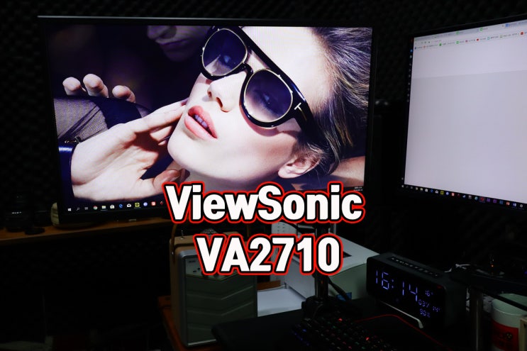  뷰소닉 VA2710 실사용기 - 눈이 편한 가성비 모니터 추천
