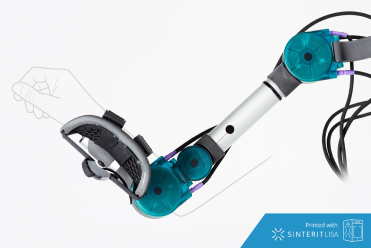 3D프린터를 이용한 SMA 환자용 맞춤 exoskeleton arm 제작 _ 의료 분야에 적용된 sinterit (신테릿) SLS 3D프린터