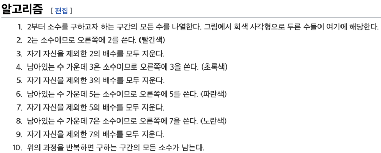  백준 1929번: 소수 구하기 (에라토스테네스의 체)