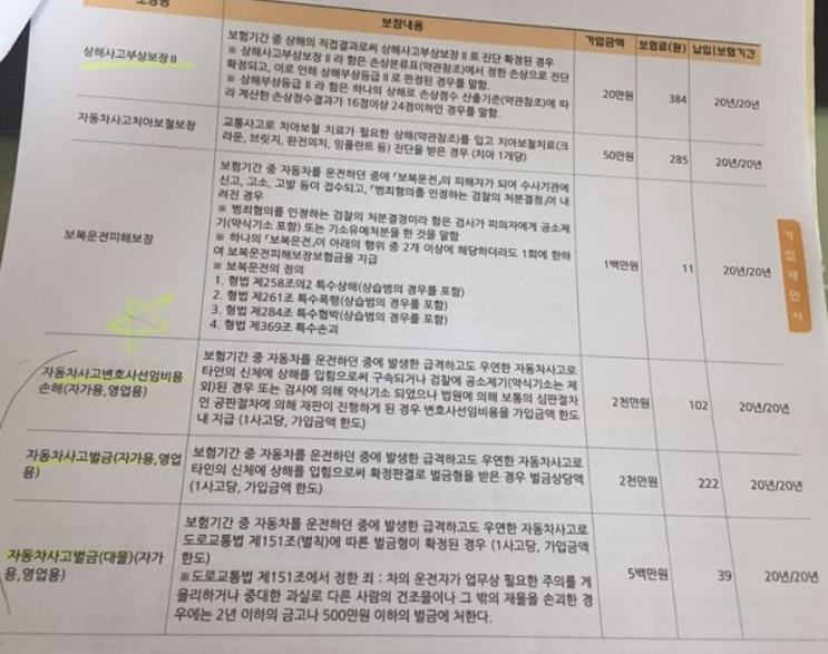  kb손해보험 운전자보험 가입중인데요 바꿔야 할까요?