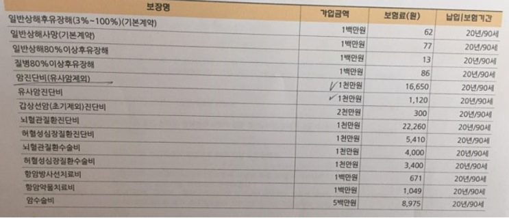  남편이 가입한 kb손해보험 닥터실속건강보험 고민이에요