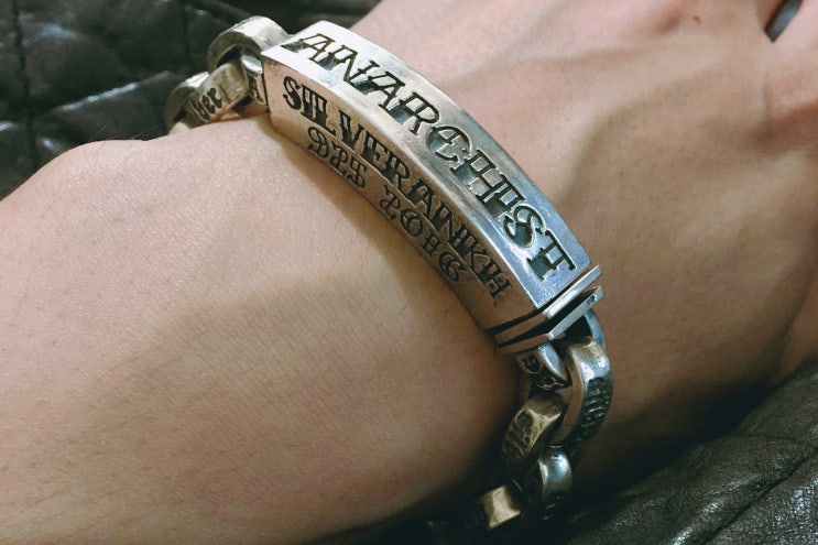 Anarchist P.P Chain Bracelet ,       핸드메이드 팔찌